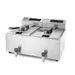 Deep fryer with drain tap digital - 2 x 8 l