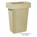 Jantex Beige Deksel Voor 60/80Ltr Smalle Afvalbakken
