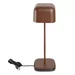 Lampe de table avec abat-jour carrÃ© Olympia Lucca marron 300mm