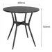 Table d'extÃ©rieur Bolero Santiago noire 690mm