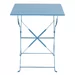 Bolero vierkante opklapbare stalen tafel turquoise 60cm