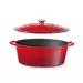 Cast iron casserole enamelled