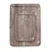 Serving tray with melamine laminate, non slip, with wood design