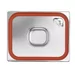 Couvercle pour bacs GN avec bord en silicone