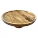 PrÃ©sentoir Ã  gÃ¢teau tournant en bois de manguier Olympia 330x120mm