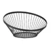 Fruit basket angled round black
