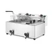 Friteuse Profi Line met aftapkraan - 2 x 8 l