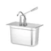 Lid with dispenser for GN containers