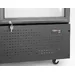 Back bar refrigerator with a backlit panel, double-door