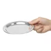 Plateau Ã  addition rond en inox Olympia 150mm