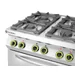 Gas cooker 4-burner with convection oven GN 1/1