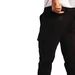 Slim fit stretch cargo broek zwart 34