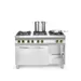 Gasfornuis Kitchen Line 6-pits met convectieoven GN 1/1
