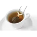 Tea strainer with hinged handle