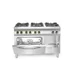 Gasfornuis Kitchen Line 6-pits met convectieoven GN 1/1