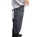 Tablier bavette Whites rayÃ© marine et blanc XL