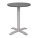 Plateau de table rond en aluminium Bolero gris foncÃ© 580 mm