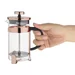 CafetiÃ¨re Ã  piston contemporaine inox Olympia cuivre 3 tasses