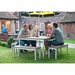 Enviro buitenbank van imitatiehout met walnooteffect 105cm