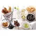 Chips serving stand for 3 bags.