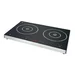 Double plaque de cuisson induction Ã  commande tactile Caterlite 3Â kW