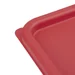Hygiplas vierkant deksel rood medium