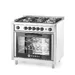 Cuisinière à gaz - 5 feux avec four électrique