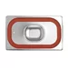 Couvercle pour bacs GN avec bord en silicone