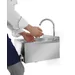 Washbasin knee operated