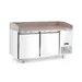 Pizzawerkbank met granieten werkblad, 2 deuren