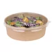 Fiesta Compostable ronde kraft saladeschaal 50cl (300 stuks)