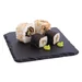 Plat de prÃ©sentation en ardoise naturelle Olympia 130x130mm (Lot de 4)