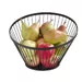 Fruit basket angled round black