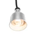 Rise and fall heat lamp, cylindrical