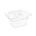 Vogue polycarbonaat 1/6 gastronorm container 100mm transparant