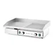 Griddle, half flat, half ribbed