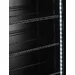 Back bar refrigerator with a backlit panel, double-door