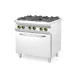 Cuisinière à gaz 4 feux avec four à convection GN 1/1