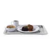 Polyester tray for self-service restaurants