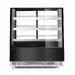 Refrigerated display cabinets with 3 slanted shelves