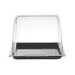 Roll-top display tray, rectangular