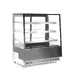 Refrigerated display cabinets with 3 slanted shelves