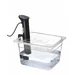 Lid for GN containers with sous vide stick recess