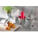 Serving tray with melamine laminate, non slip, with wood design