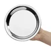 Plateau Ã  addition rond en inox Olympia 150mm