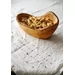 Decorative olive wood bowl