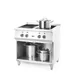 Induction stove, 4 hobs