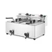 Friteuse Profi Line met aftapkraan - 2 x 8 l
