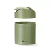 Tabletop litter bin with swing cover