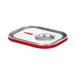Couvercle gastronorme avec bord en silicone